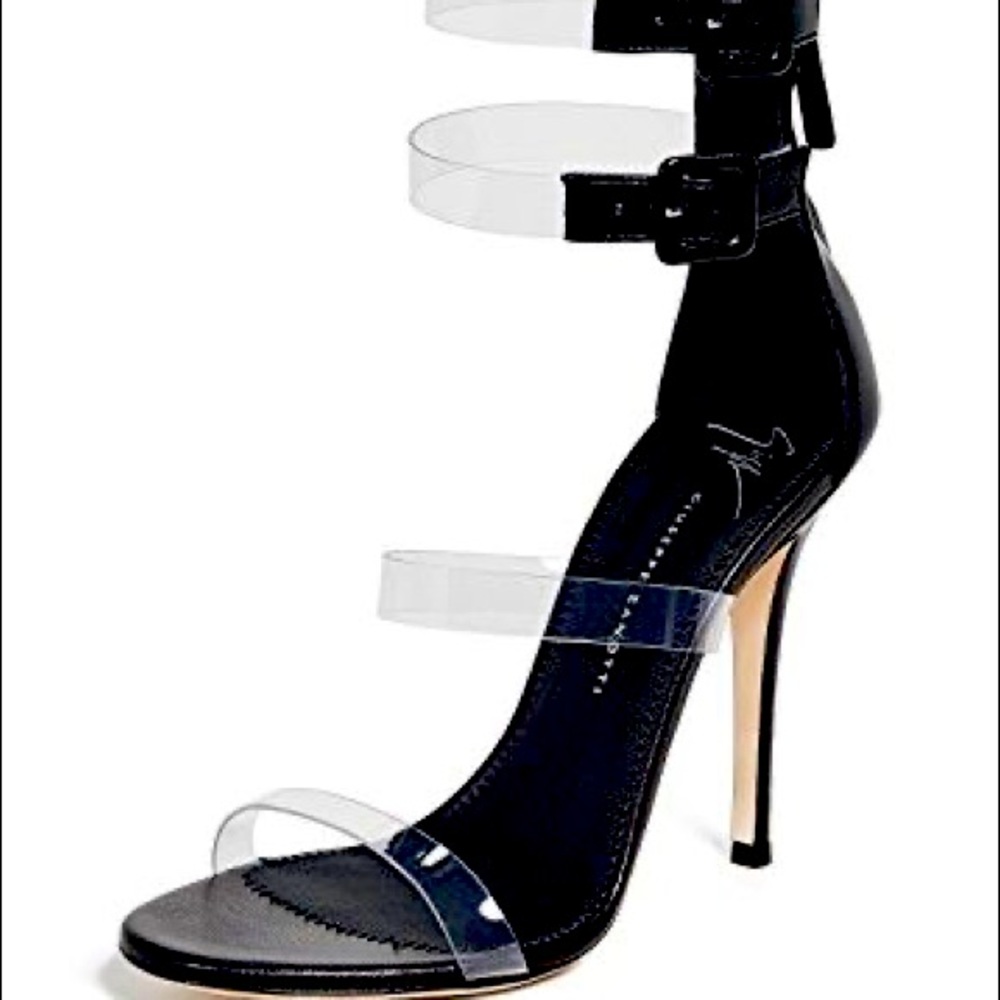 Black and Clear Giuseppe Zannotti Heels